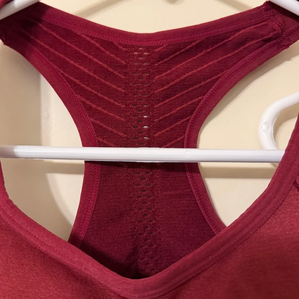 2 Layer8 Qwick-Dry Padded Sports Bras | Maroon & Grey - Picture 5 of 13